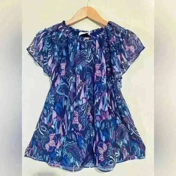 RAMY BROOK - Lola Printed Crew Neck Blouse - Picture 4 of 10